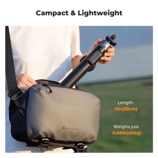 K&F Concept 1,8m állvány, selfie bot, gömbfejjel, Gopro adapter, telefon adapter, bluetooth kioldó (KF-15-0015)