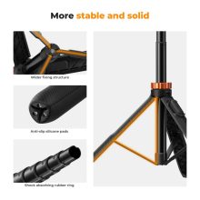 K&F Concept MS08 állvány, selfie bot, gömbfejjel, Gopro adapter, telefon adapter, bluetooth kioldó (KF-09-127V1 - MS-08)