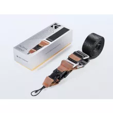 K&F Concept lapos nyakpánt gyorskioldó csattal, 3,2cm x 100-160cm, fekete (KF-13-115V1)