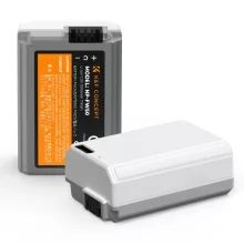 K&F Concept NP-FW50 akkumulátor, 2db, 1100mAh, USB-C csatlakozóval (KF-28-0026S1)