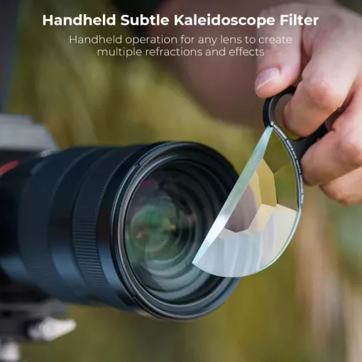 K&F Concept Nano-B Series kaleidoszkóp, effekt szűrő, 79mm, kézi fogantyúval + 3db törlőkendő (KF-01-2491)