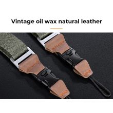 K&F Concept lapos nyakpánt gyorskioldó csattal, 3,2cm x 100-160cm, zöld (KF-13-115V3)