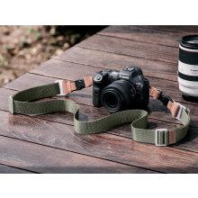 K&F Concept lapos nyakpánt gyorskioldó csattal, 3,2cm x 100-160cm, zöld (KF-13-115V3)