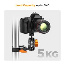 K&F Concept magic arm, 360°-os forgás, dupla gömbfej, 5kg teherbírás, (KF-31-082)