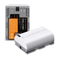  K&F Concept LP-E6NH akkumulátor, 2db, 2250mAh, USB-C csatlakozóval (KF-28-0033S1)