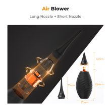 K&F Concept porfújó pumpa, rövid és hosszú fúvókával (KF-08-041)