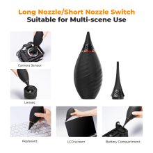 K&F Concept porfújó pumpa, rövid és hosszú fúvókával (KF-08-041)