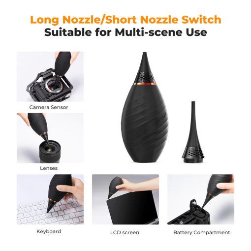 K&F Concept porfújó pumpa, rövid és hosszú fúvókával (KF-08-041)