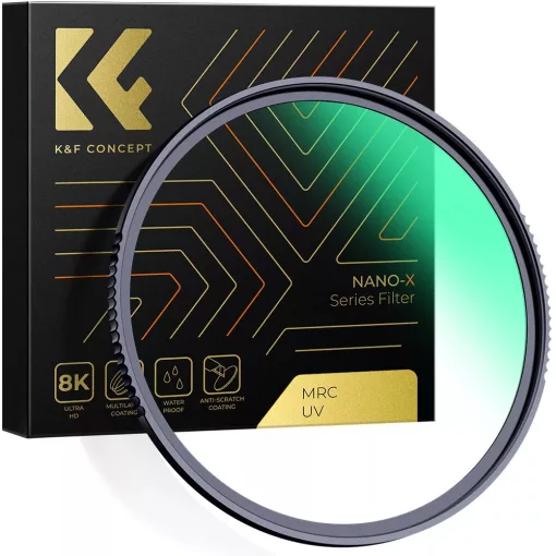 K&F Concept NANO-X series, B270, HD, MCUV szűrő, vízlepergető, karcálló, 39mm (KF-01-2521)