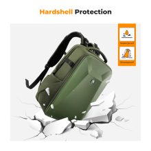 K&F Concept hardshell professzionális kamera hátizsák, 22L, 15.6 laptop zseb, zöld (KF-13-134V3)