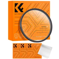   K&F Concept színes csillagszűrő, effekt szűrő, ultra vékony keret, 77mm, +3db törlőkendő (KF-01-2685)