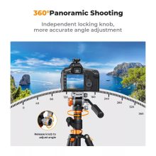 K&F Concept FH-03 Fluid videó állványfej, arca swiss, 5kg teherbírás (KF-31-087)