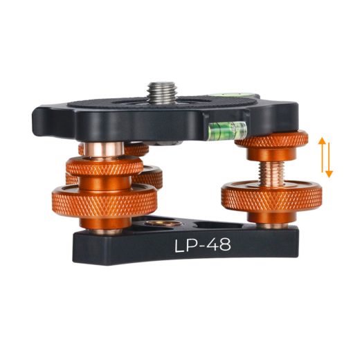 K&F Concept LP-48 állványfej, 3db szintező, 2db vízszintjelző, 15kg teherbírás (KF-31-104)