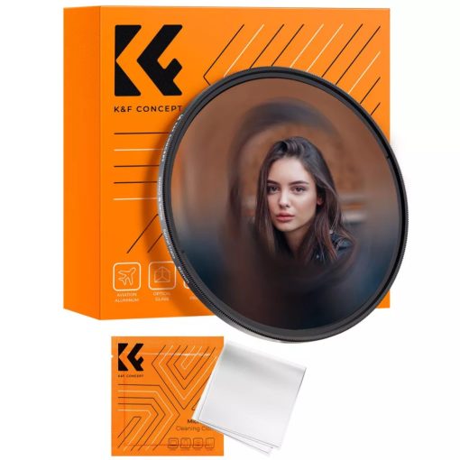 K&F Concept Nano-B Series Halo Swirl, spirál hatás effekt szűrő, 82mm (KF-01-2714)