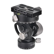 K&F Concept VH-60L dupla panoráma állvány fej, 10kg teherbírás, arca swiss, vízszintjelző (KF-31-103)