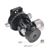 K&F Concept VH-60L dupla panoráma állvány fej, 10kg teherbírás, arca swiss, vízszintjelző (KF-31-103)