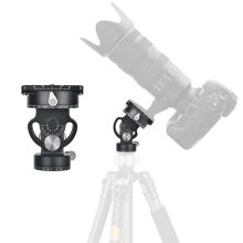 K&F Concept VH-60L dupla panoráma állvány fej, 10kg teherbírás, arca swiss, vízszintjelző (KF-31-103)