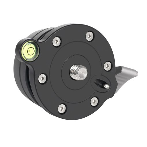 K&F Concept LB-60 panoráma állvány fej, 10kg teherbírás, 3/8"-os csatlakozás, vízszintjelző (KF-31-102)