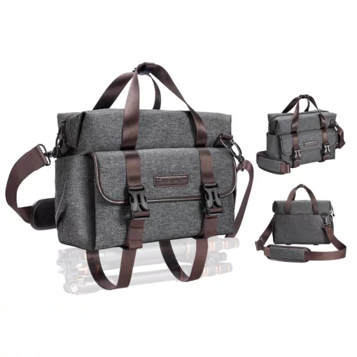 K&F Concept Urban Wander 8L, fotós oldaltáska, szürke (KF-13-186)