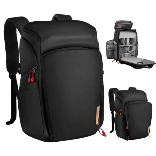 K&F Concept Alpha Air fotós hátizsák 25L, fekete piros (KF-13-128V6)