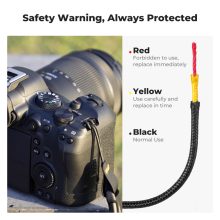 K&F Concept fényképezőgép pánt gyors kioldással, barna-szürke (KF-13-184)