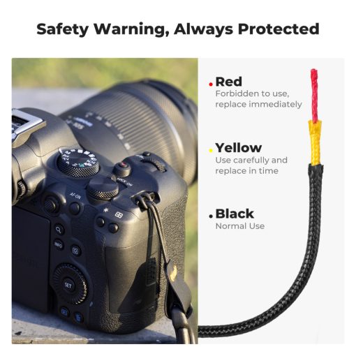 K&F Concept fényképezőgép pánt gyors kioldással, barna-szürke (KF-13-184)