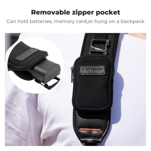 K&F Concept fényképezőgép pánt gyors kioldással, barna-szürke (KF-13-184)