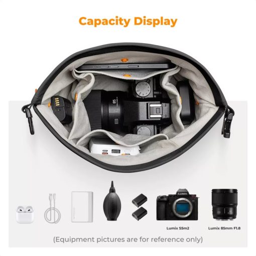 K&F Concept Urban Wander 11, 5L, fotós oldaltáska, fekete (KF-13-168V2)