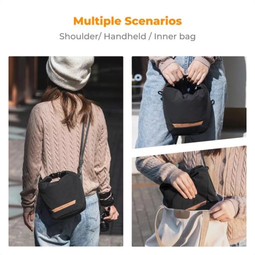 K&F Concept Urban Wander 11, 5L, fotós oldaltáska, fekete (KF-13-168V2)