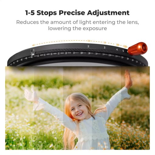 K&F Concept NANO-X, CPL+VARIO ND2-32+Black Mist 1/4 szűrő, w/o black cross, HD, vízlep, karcálló, 62mm (KF-01-2924V2)