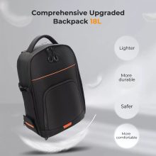 K&F Concept Nature Wander 05, 18L, fotós hátizsák, vízálló, esőhuzat, 15,6" laptoptartó, fekete (KF-13-205)