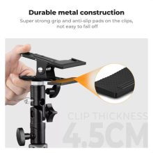 K&F Concept állványra, spigotra rögzíthető csipesz (KF-18-0014)