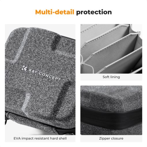 K&F Concept szűrőtartó kemény tok, 10db szűrő számára, max 92mm (KF-13-175)