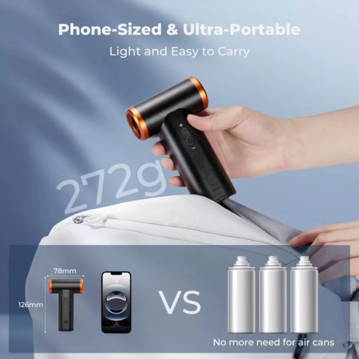 K&F Concept 19in1 beépített akkumulátoros porfújó, porszívó, 300000RPM (KF-08-061V1)