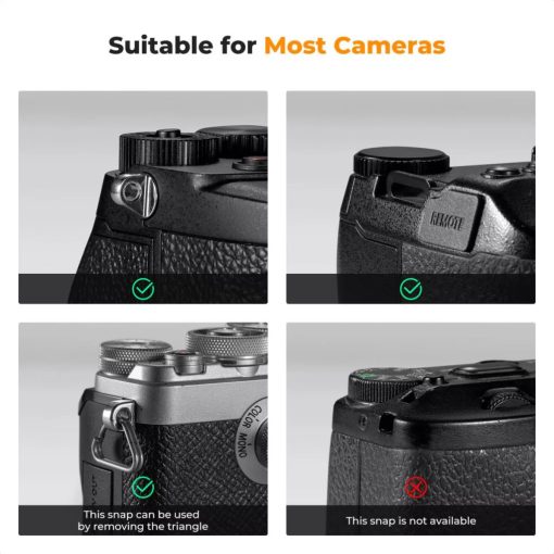 K&F Concept Urban Wander nyakpánt, 1cm x 100cm, kötél-szerű, rózsaszín (KF-13-196V8)