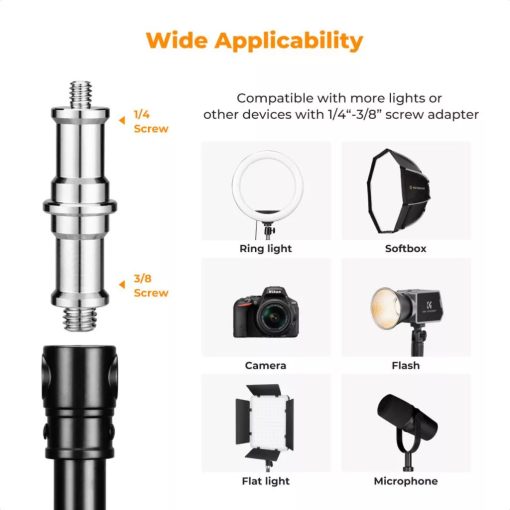 K&F Concept falra szerelehtő lámpaállvány, boom kar, 180cm (KF-34-049)