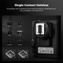 K&F Concept M01 mini vaku, GN12, 5600K, 2000mAh, középpontos érintkezővel (KF-22-016)