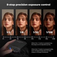 K&F Concept M01 mini vaku, GN12, 5600K, 2000mAh, középpontos érintkezővel (KF-22-016)