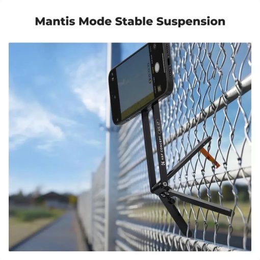 K&F Concept MS-47 összehajtható mini állvány, Magsafe kompatibilis telefonokhoz, fekete (KF-31-139)