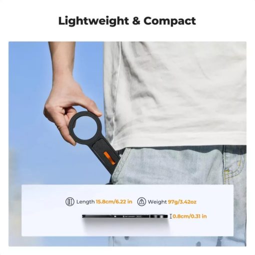 K&F Concept MS-47 összehajtható mini állvány, Magsafe kompatibilis telefonokhoz, fekete (KF-31-139)