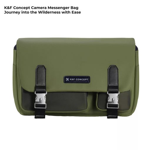 K&F Concept Sling Bag 10L Urban Wander 11, Green, bőrhatású felület, zöld (KF-13-142V3)