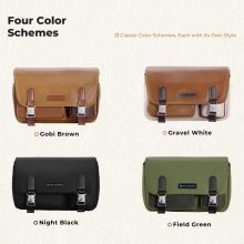 K&F Concept Sling Bag 10L Urban Wander 11, Gobi brown, bőrhatású felület, sötét barna (KF-13-142V1)