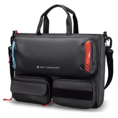   K&F Concept multifunkciós digitális eszköz tároló válltáska, 15,6" laptophoz, fekete (KF-13-225)