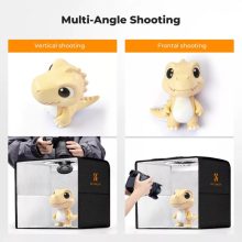 K&F Concept mini photo studio light box, fénysátor, 30cm, 120LED, 3000-5600K, 6db különböző háttér (KF-34-058)