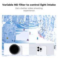 K&F Concept unverzális szűrőtartó mobiltelefonokhoz, ND2-32 szűrő, mágneses szűrő csatlakozás, 67mm (KF-01-2674)