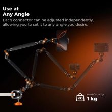 K&F Concept MS63 magic arm, 56cm + super crab clamp, satu, 20-60mm (KF-31-201)