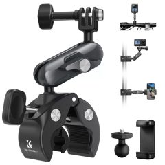   K&F Concept MS100 csőre szerelhető satu 8-40mm átmérőhöz, magic arm, GoPro adapter, állvány menet (KF-31-204)