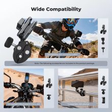 K&F Concept MS100 csőre szerelhető satu 8-40mm átmérőhöz, magic arm, GoPro adapter, állvány menet (KF-31-204)