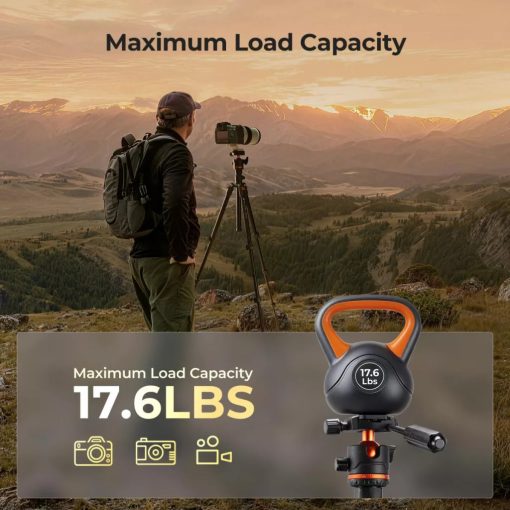 K&F Concept O234A3 + BH-36 videó állvány, telefon adapter (KF-09-179)