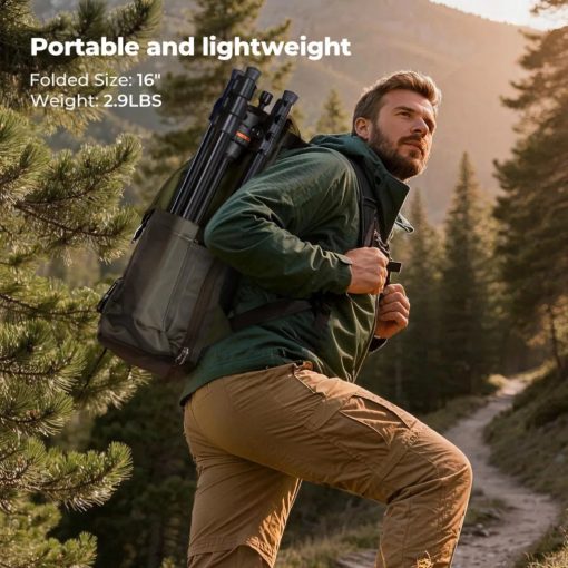 K&F Concept O234A3 + BH-36 videó állvány, telefon adapter (KF-09-179)